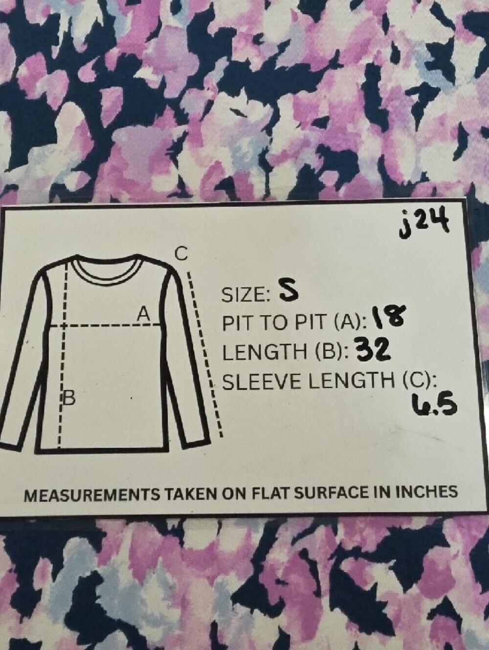 Soma Cool Nights Floral Printed Nightshirt- Small - Picture 5 of 5